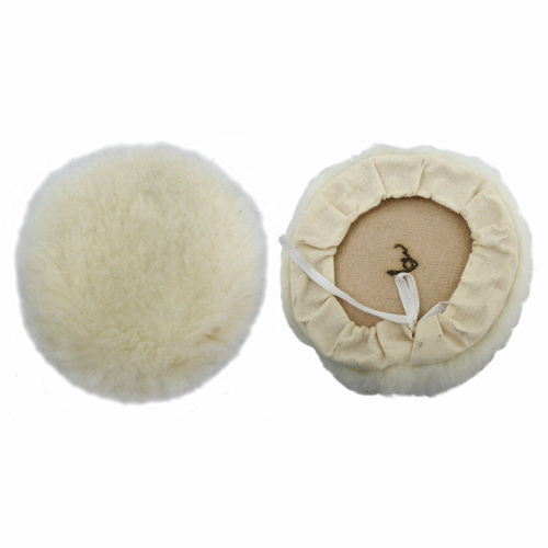"POLISHING BONNET 230MM WOOL BLEND - DWS - TIE-ON BACKING (60\/40 BLEND)"