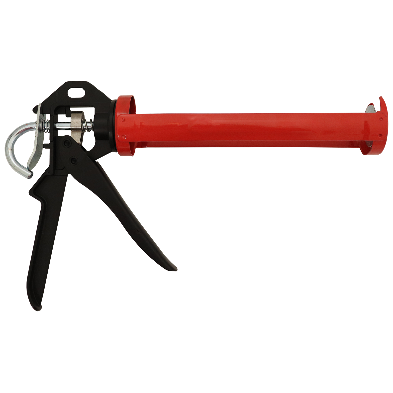 "CAULKING GUN 1\/2 BARREL  9\"  RED - STEEL TRIGGER - 1.8MM BARREL -  ROD 7.8MM"