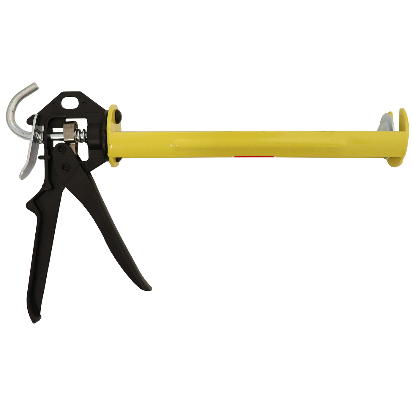 "CAULKING GUN 1\/2 BARREL 10\" YELLOW - STEEL TRIGGER - 1.8MM BARREL -  ROD 7.8MM"