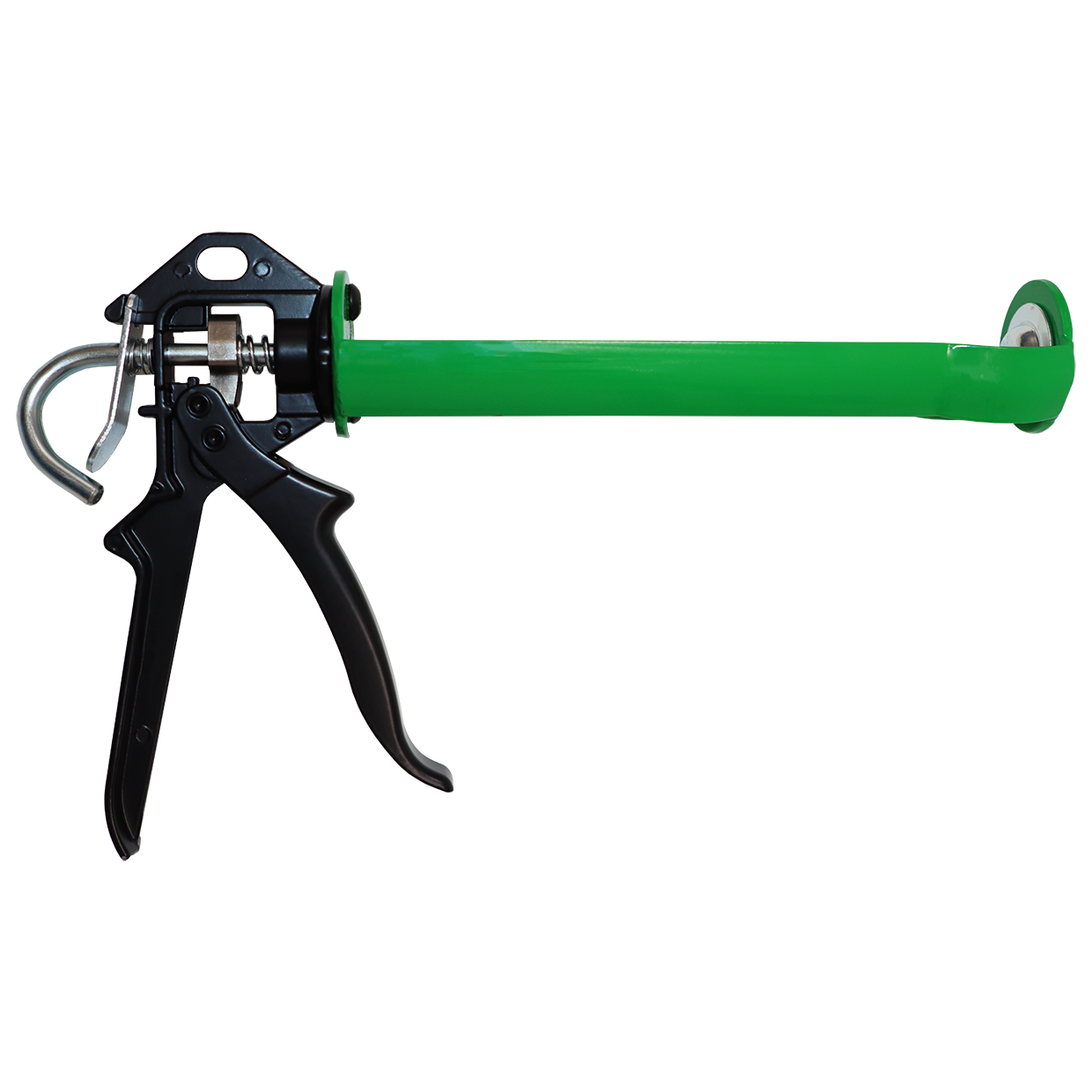 "CAULKING GUN 1\/2 BARREL 10\"  GREEN - ALUMINIUM TRIGGER - 1.8MM BARREL -  ROD 7.8MM"