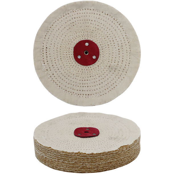 "BUFF WHEEL SISAL STITCHED 150 X 50MM - UNTREATED SISAL FIBRE MOP - 1 SECTION"