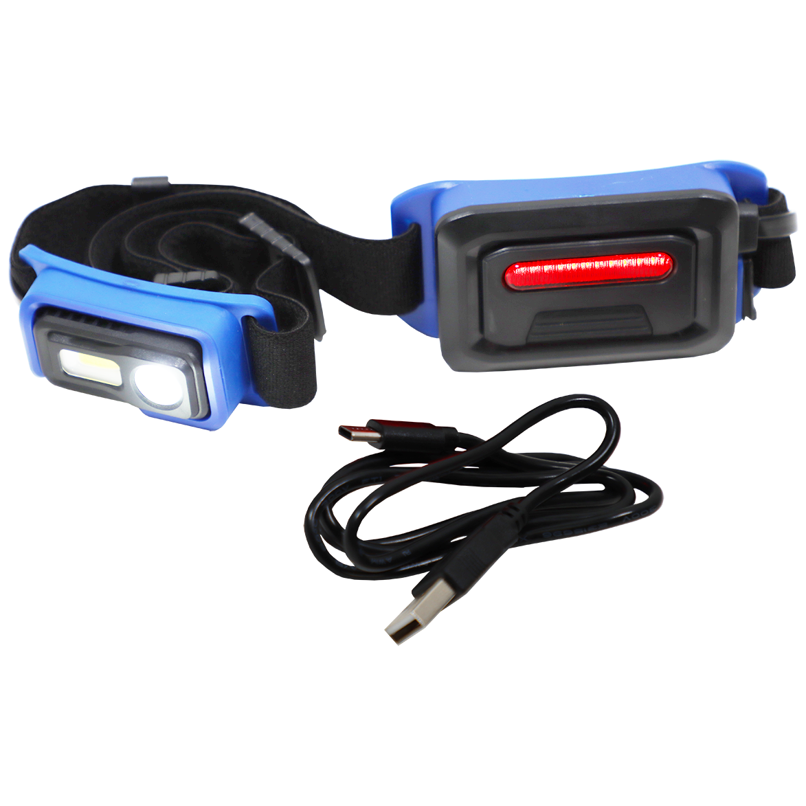 "HEAD TORCH LED  250 LUMEN USB FB - DWS - RECHARGEABLE 1500mAh BATTERY (IP54)"