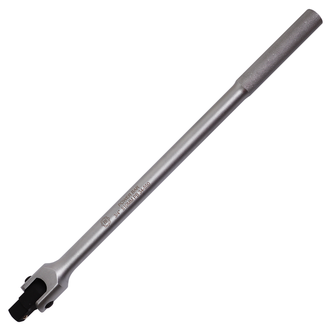 POWER BAR 375MM 1/2"D FB KNURLED HANDLE BALL LOCKING DEVICE
