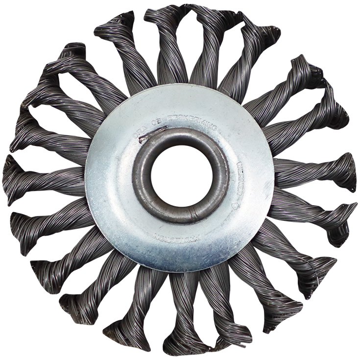 WIRE WHEEL KNOT 100X10X16 BORE KNOT WIRE WHEEL Fowkes Bros