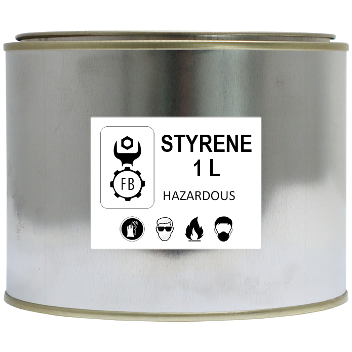 STYRENE MONOMER 1 LTR RESIN THINNER (ADD 25 STYRENE) Fowkes Bros