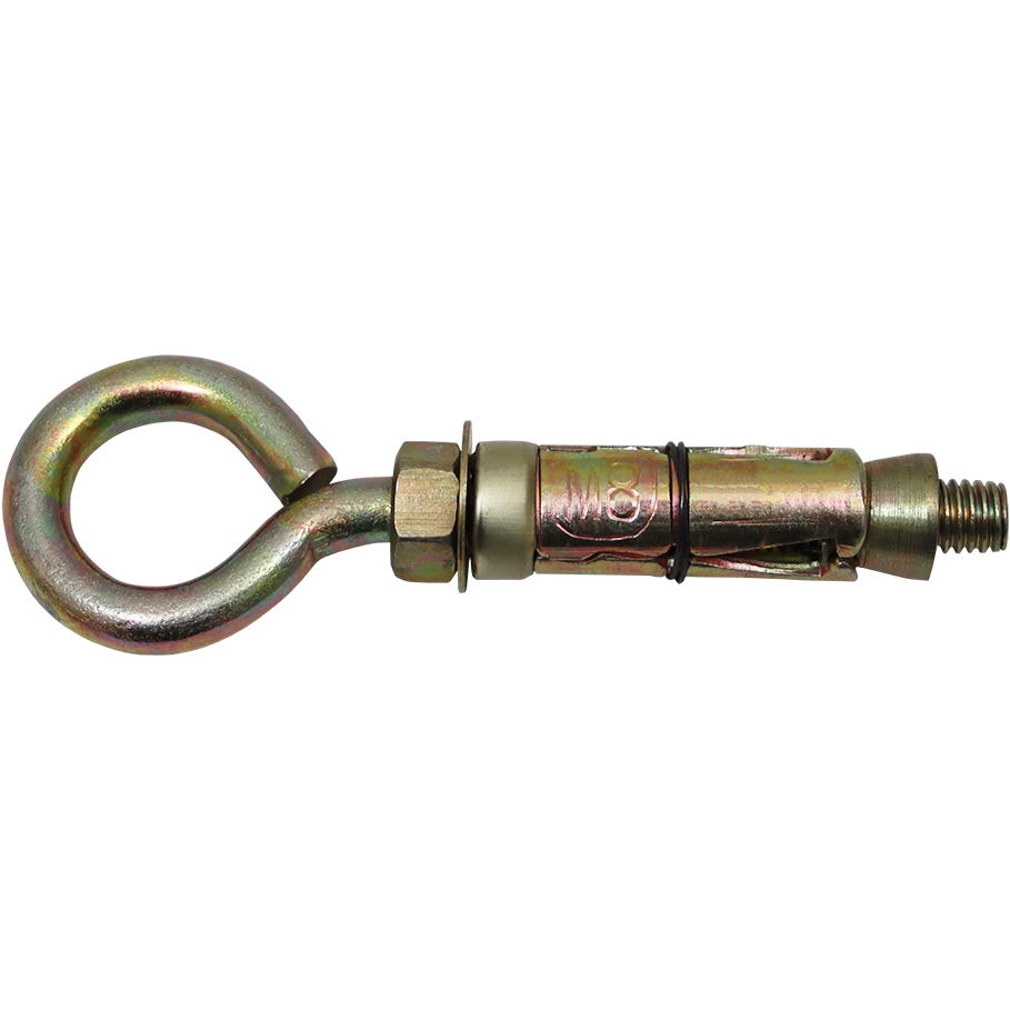 EXP BOLT EYE 10 X 60MM FB EXPANSION EYE BOLT Y/P 16MM HOLE Fowkes