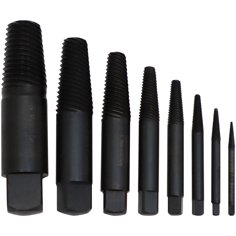 BOLT EXTRACTOR SET 8 PIECE GED IN PLASTIC CASE Fowkes Bros