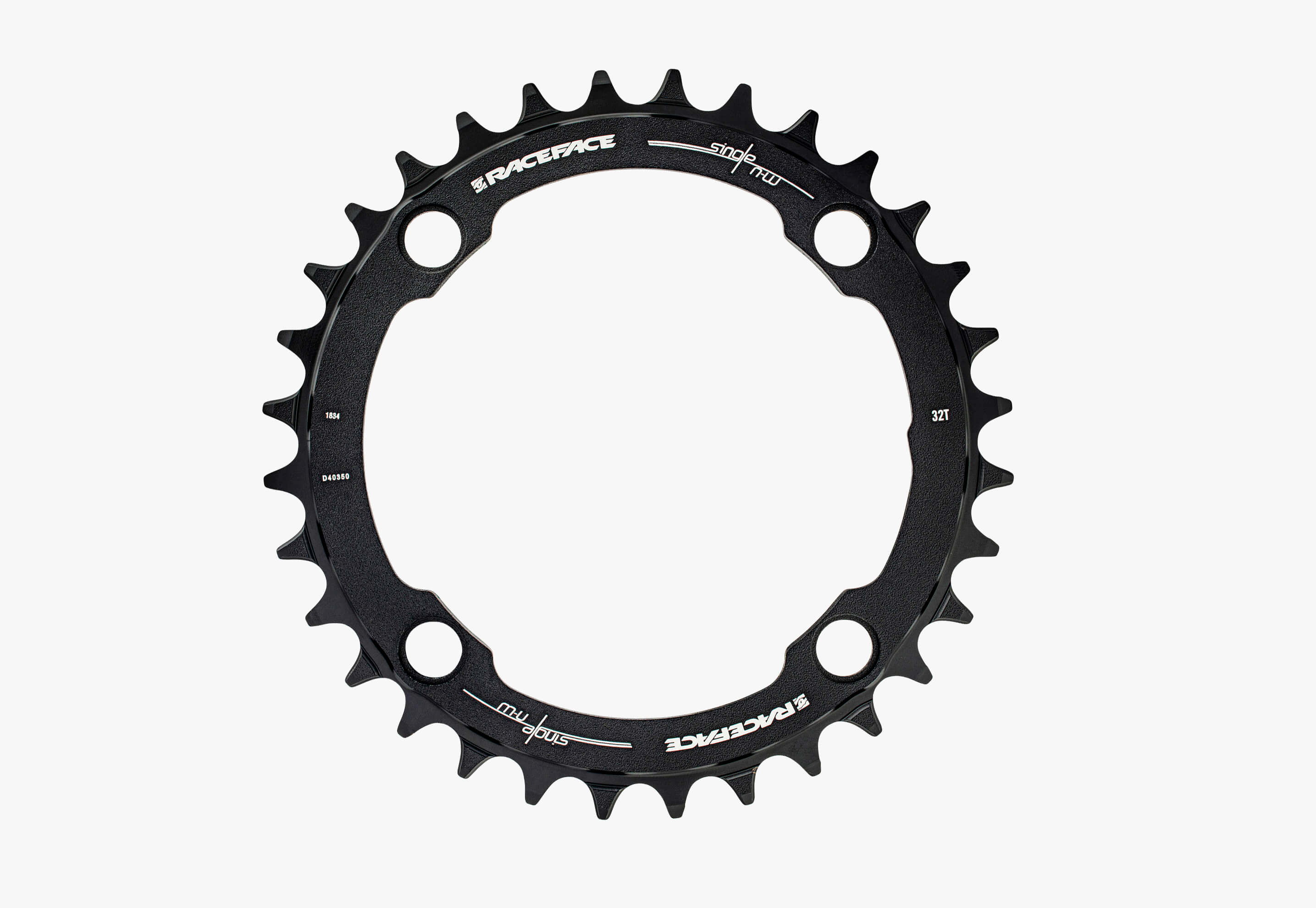 Race Face Narrow Wide Chainring: 104mm BCD 34T Black