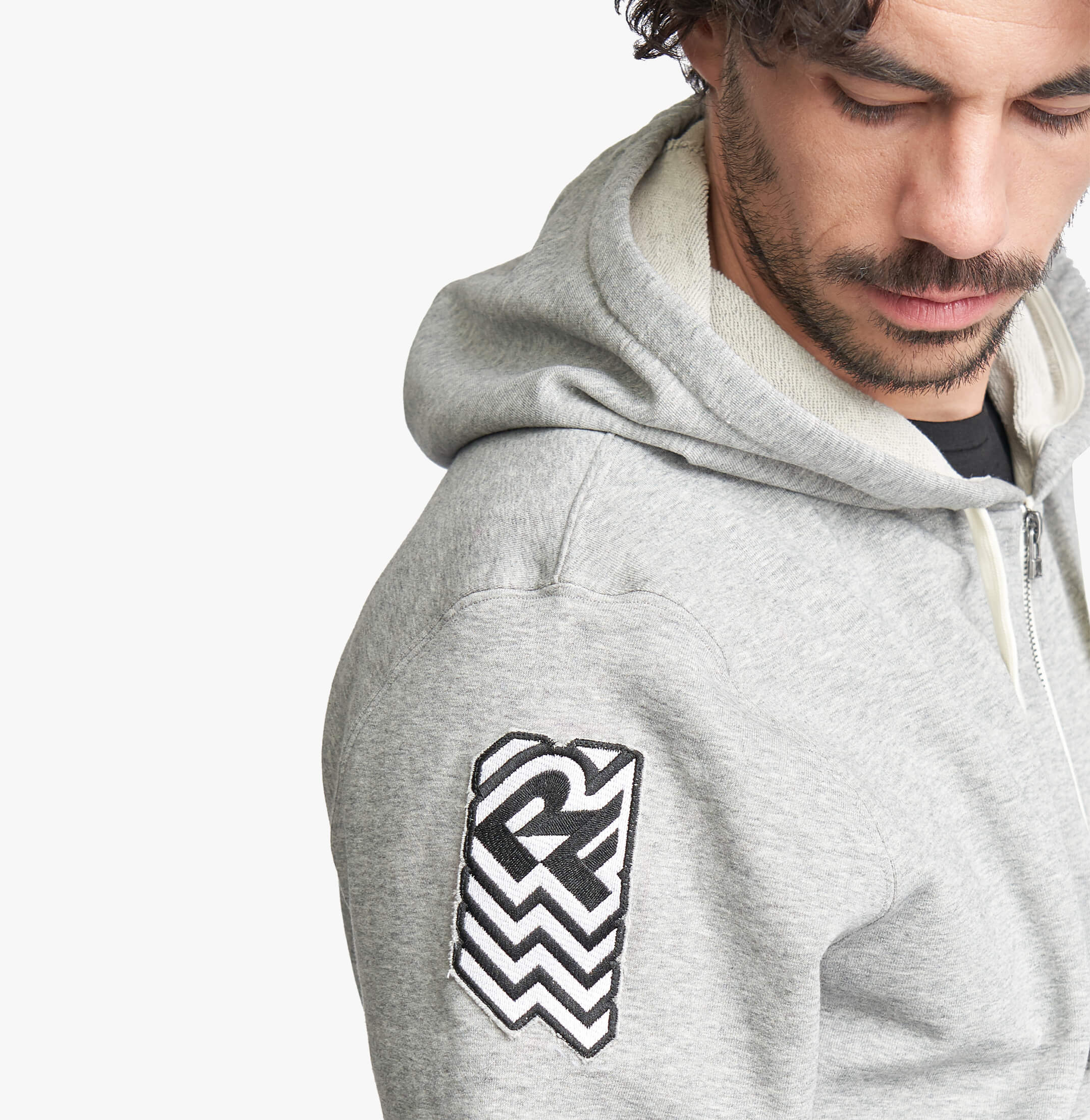 Crest Zip Up Hoodie