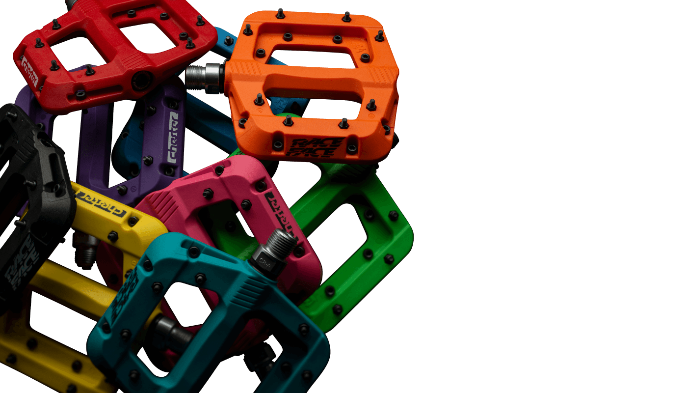 colored bike pedals