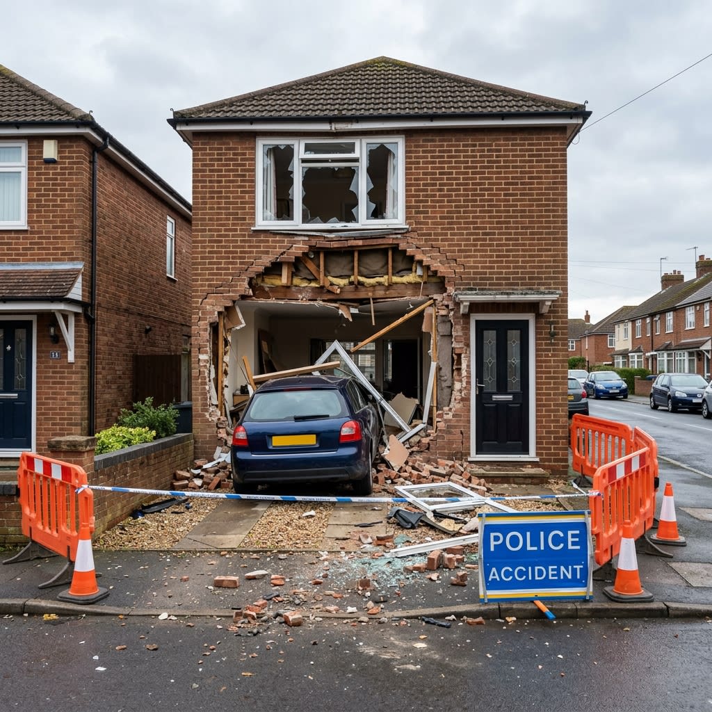 Vehicular impact damage to property