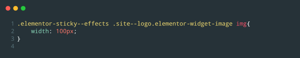 CSS for Site Logo widget