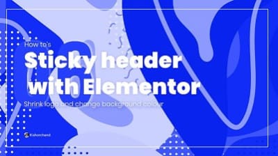 Sticky header with Elementor without 3rd parties plugins