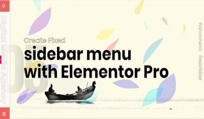Learn How to create fixed sidebar with Elementor with some Custom CSS