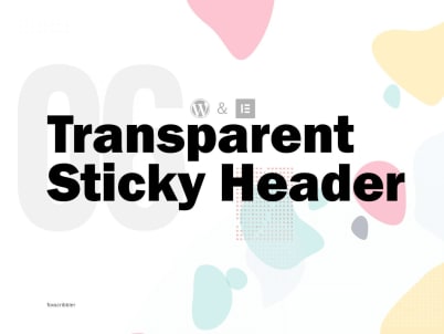 Create Transparent sticky header for Elementor for Free using 3rd parties plugins