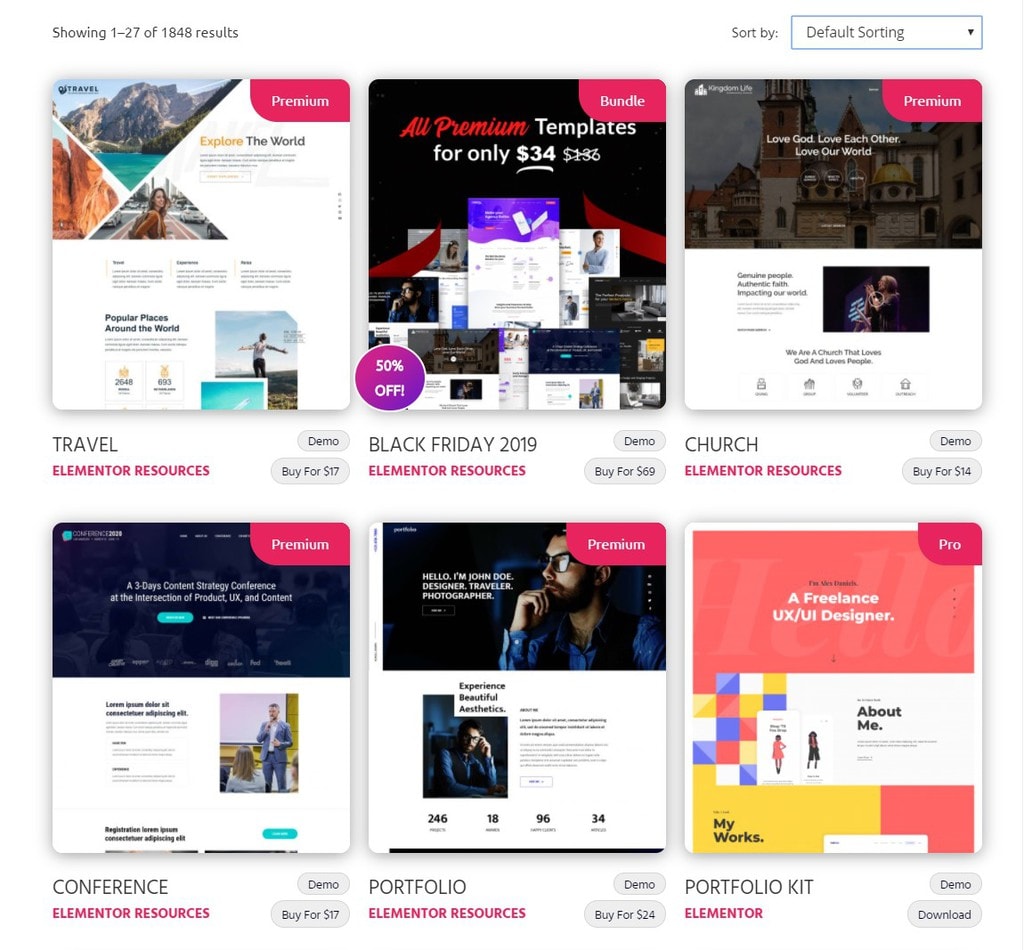 Elementor resources