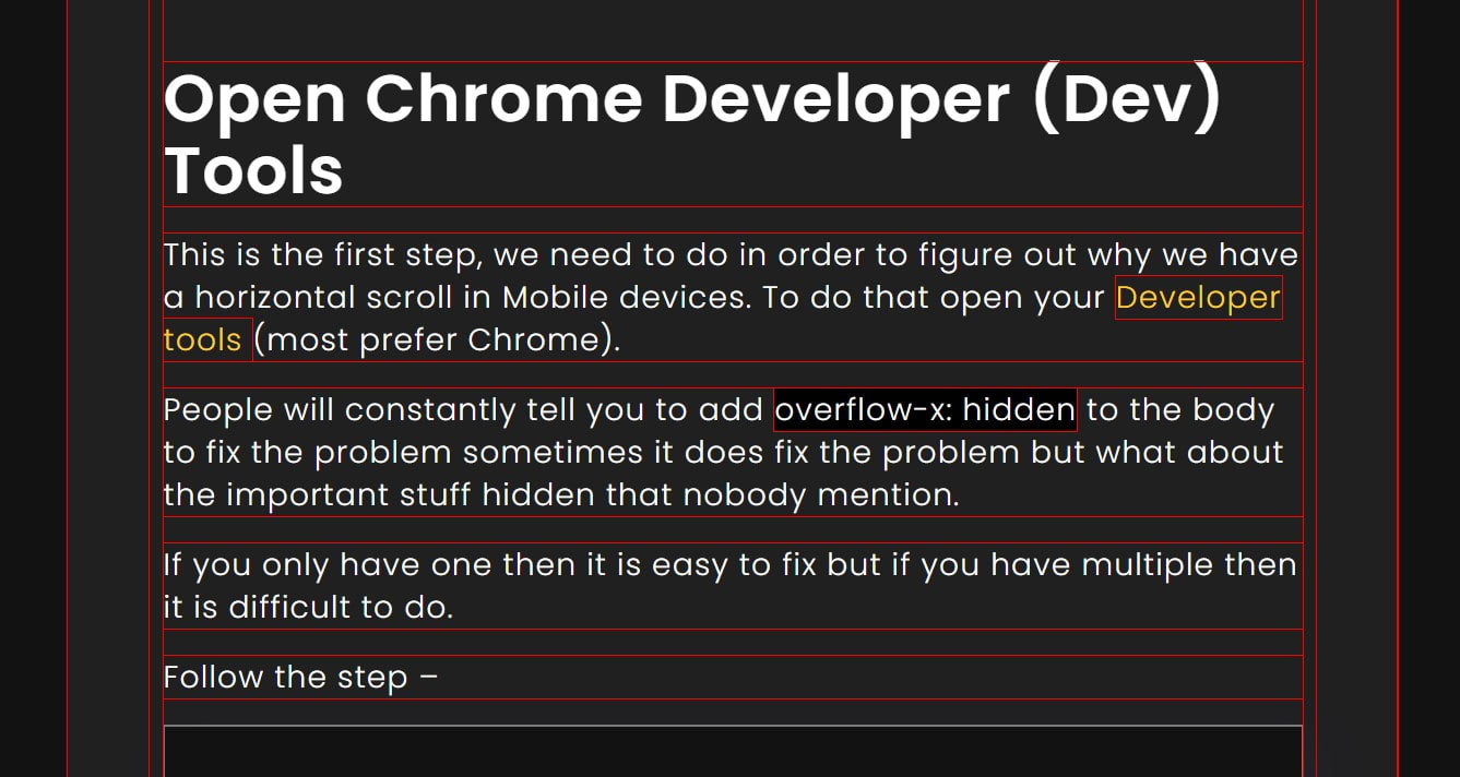CSS outline
