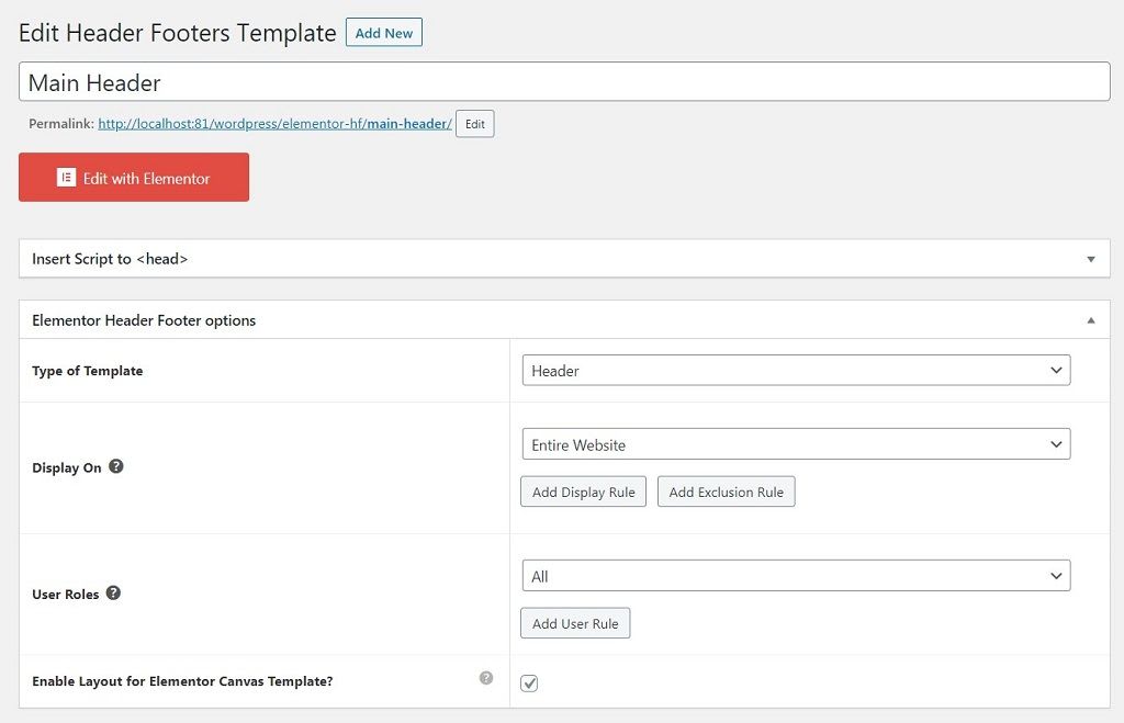 Header and Footer add new Welcome screen