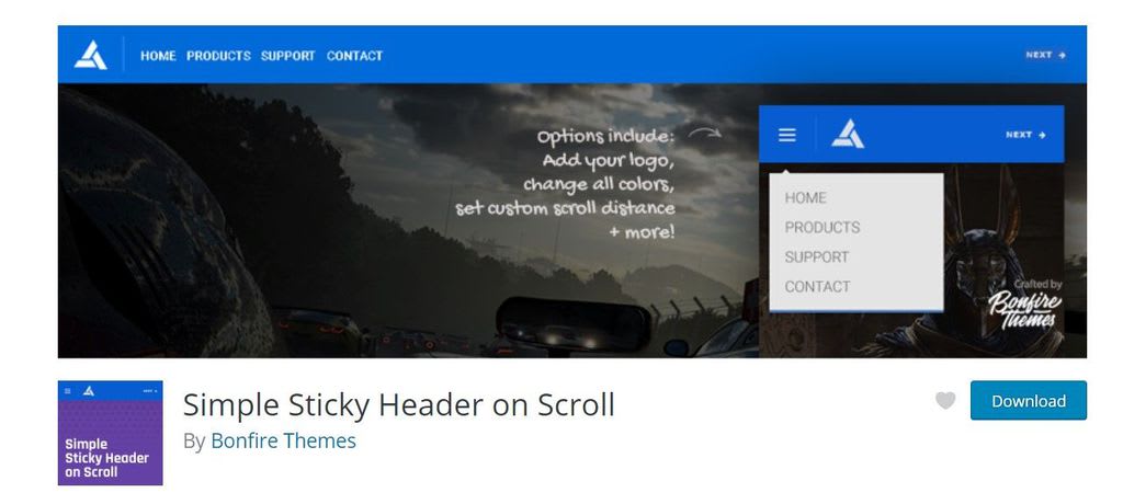 Simple Sticky Header on Scroll