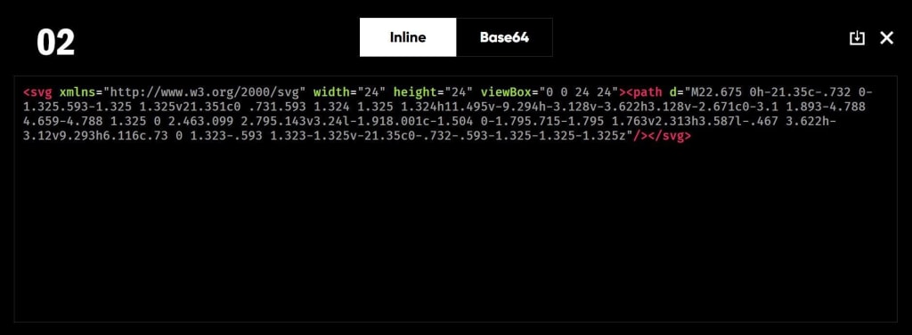 Elementor's page builder frequently asked questions (FAQs) 4 Choose Inline, after that select SVG