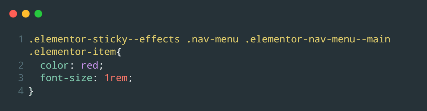 Sticky effects applied to navigation Menu