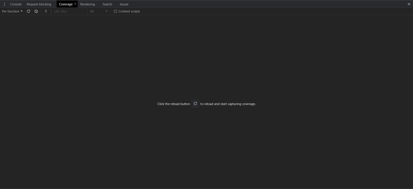 After you, open Coverage reports you need to click the Reload button to Capture any unused CSS ship by your theme or plugins