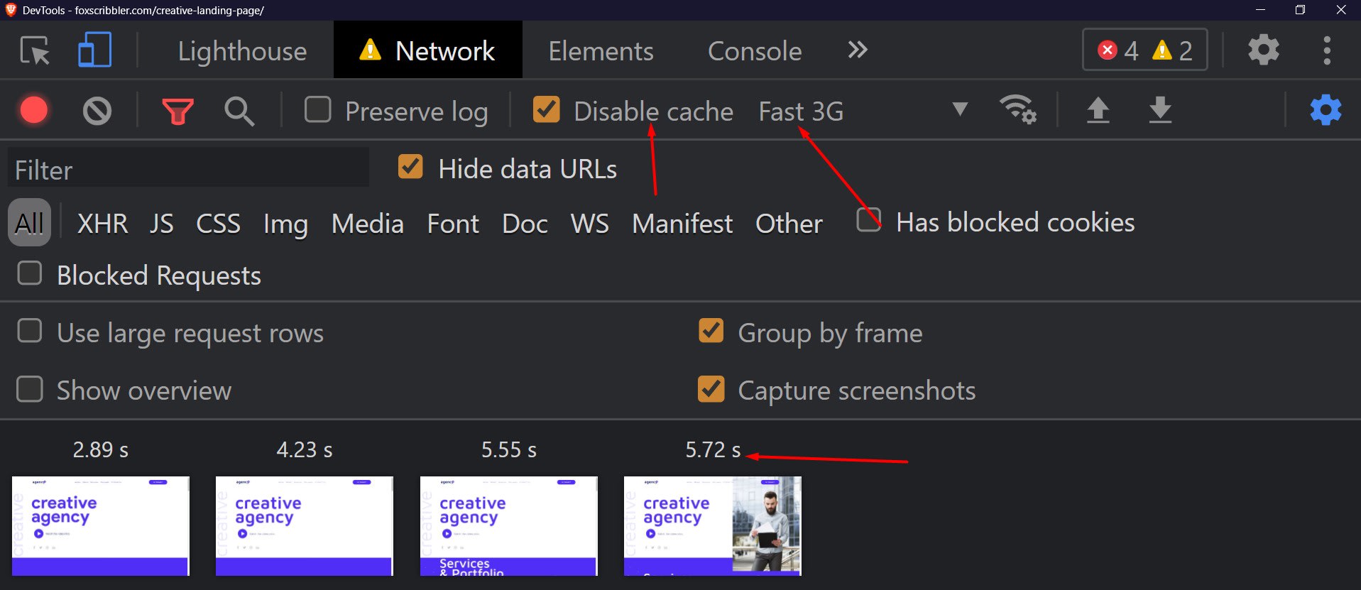 With browser/native lazy loading technique