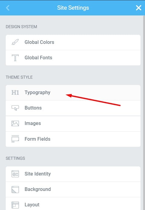 Set up Global Typography