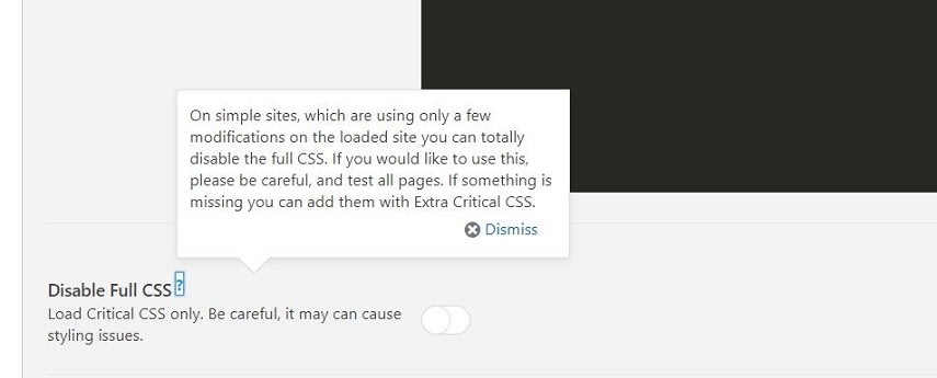 Unused CSS removal by Swift Performance