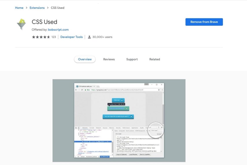 To remove unused CSS problems completely, we have to install CSS Used Chrome Extension from the Chrome extension Store.
