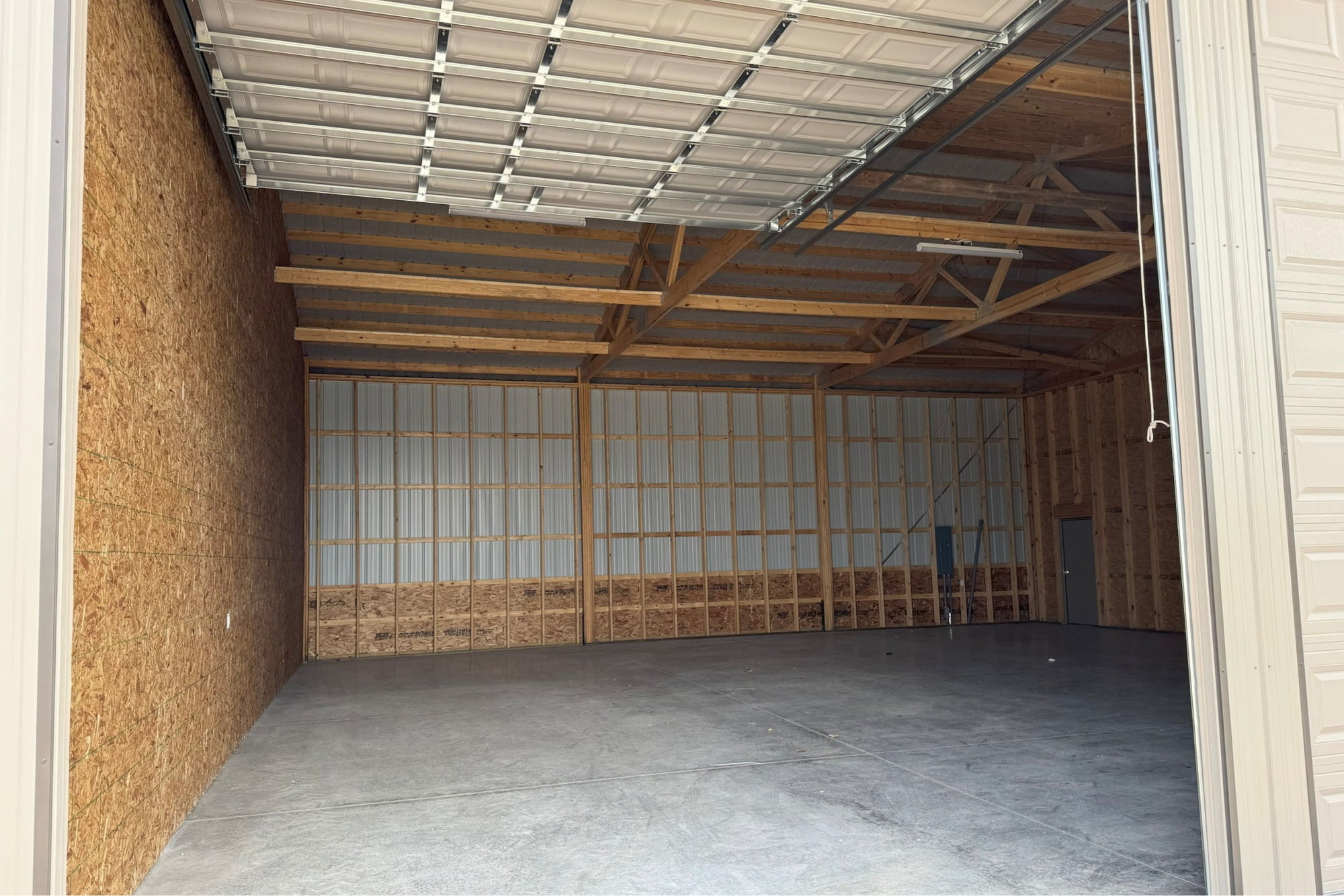 Inside storage unit at french road storage