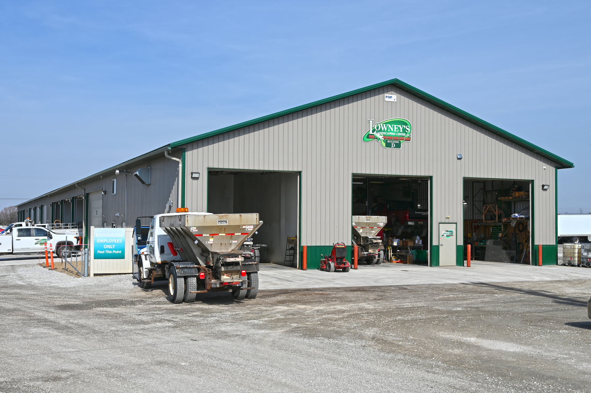 Lowney Landscaping storage building d exterior