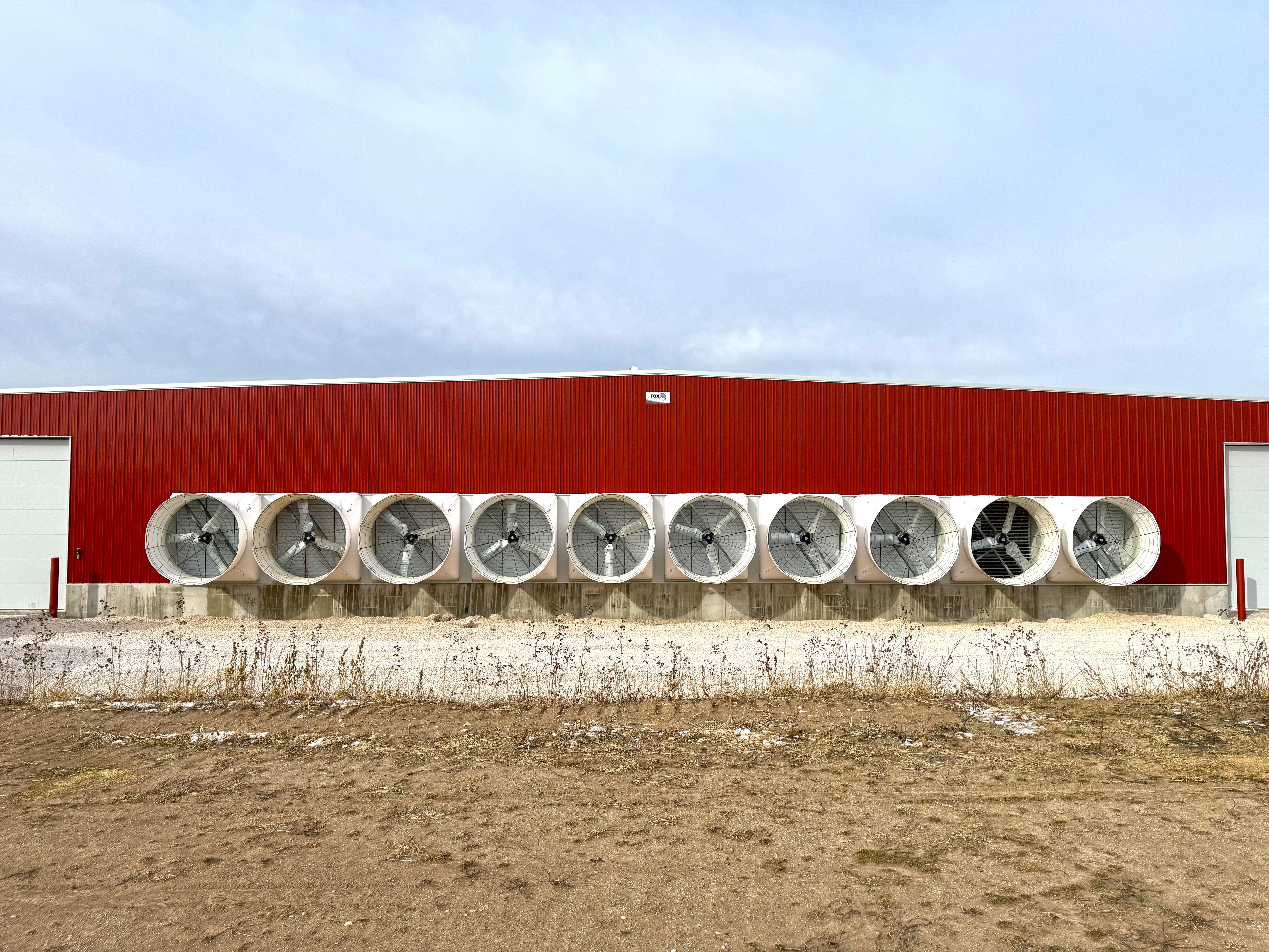 Redtail Ridge Dairy state-of-the-art tunnel ventilation system