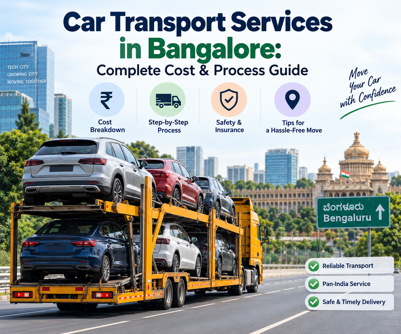 Car Transport Services in Bangalore:  Complete Cost & Process Guide 