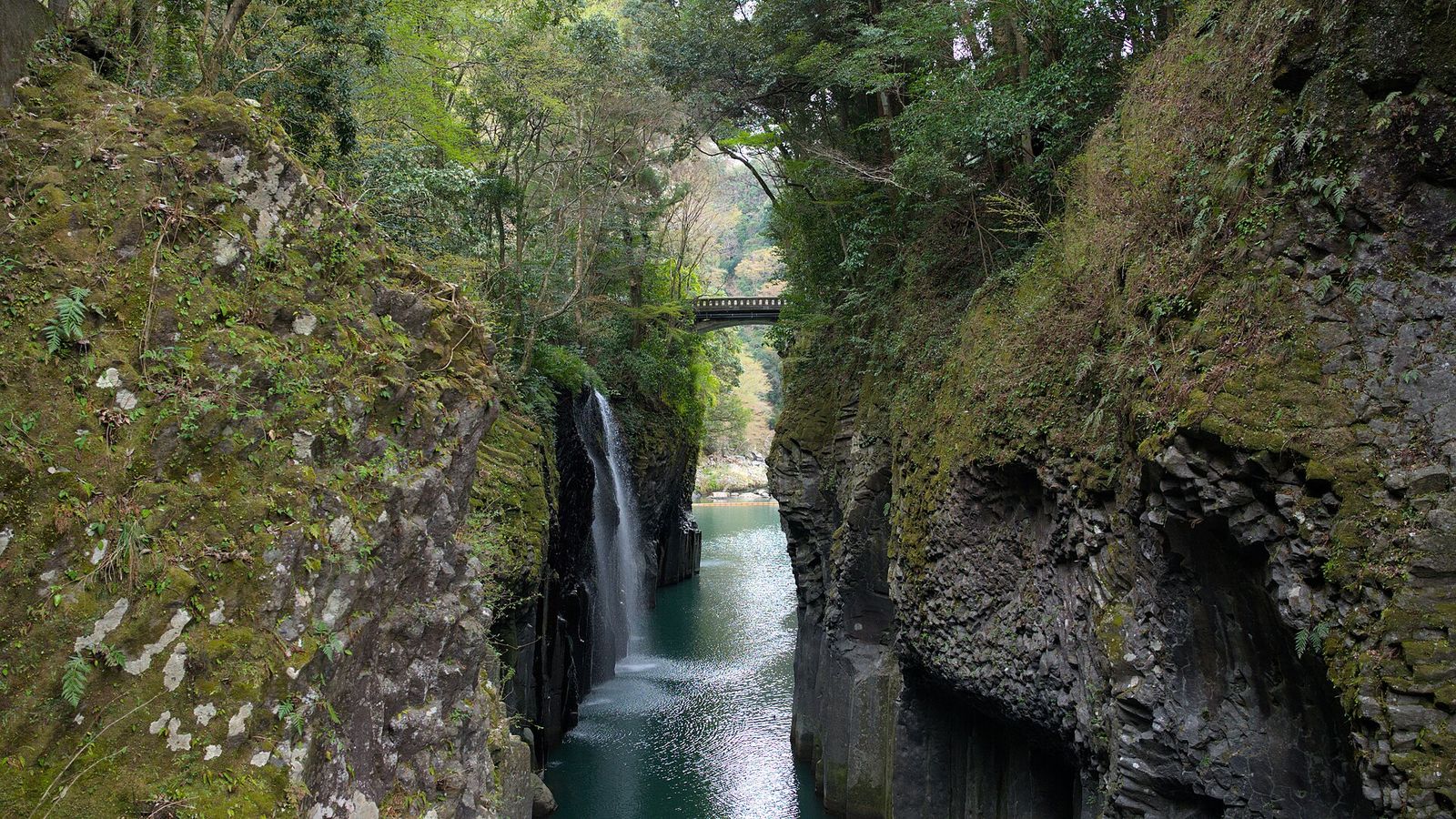 Rowing a Boat Through Takachiho Gorge