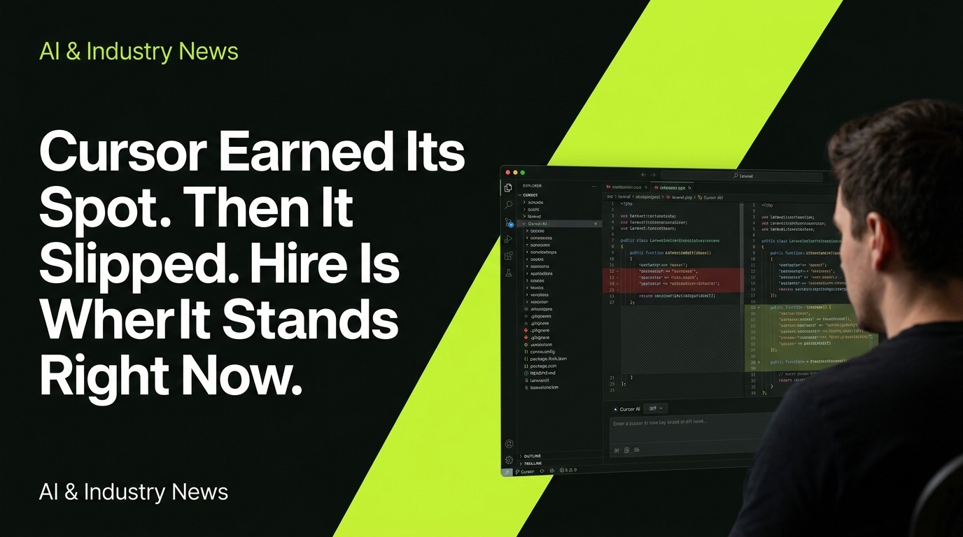 Cover image for Cursor Earned Its Spot. Then It Slipped. Here Is Where It Stands Right Now.