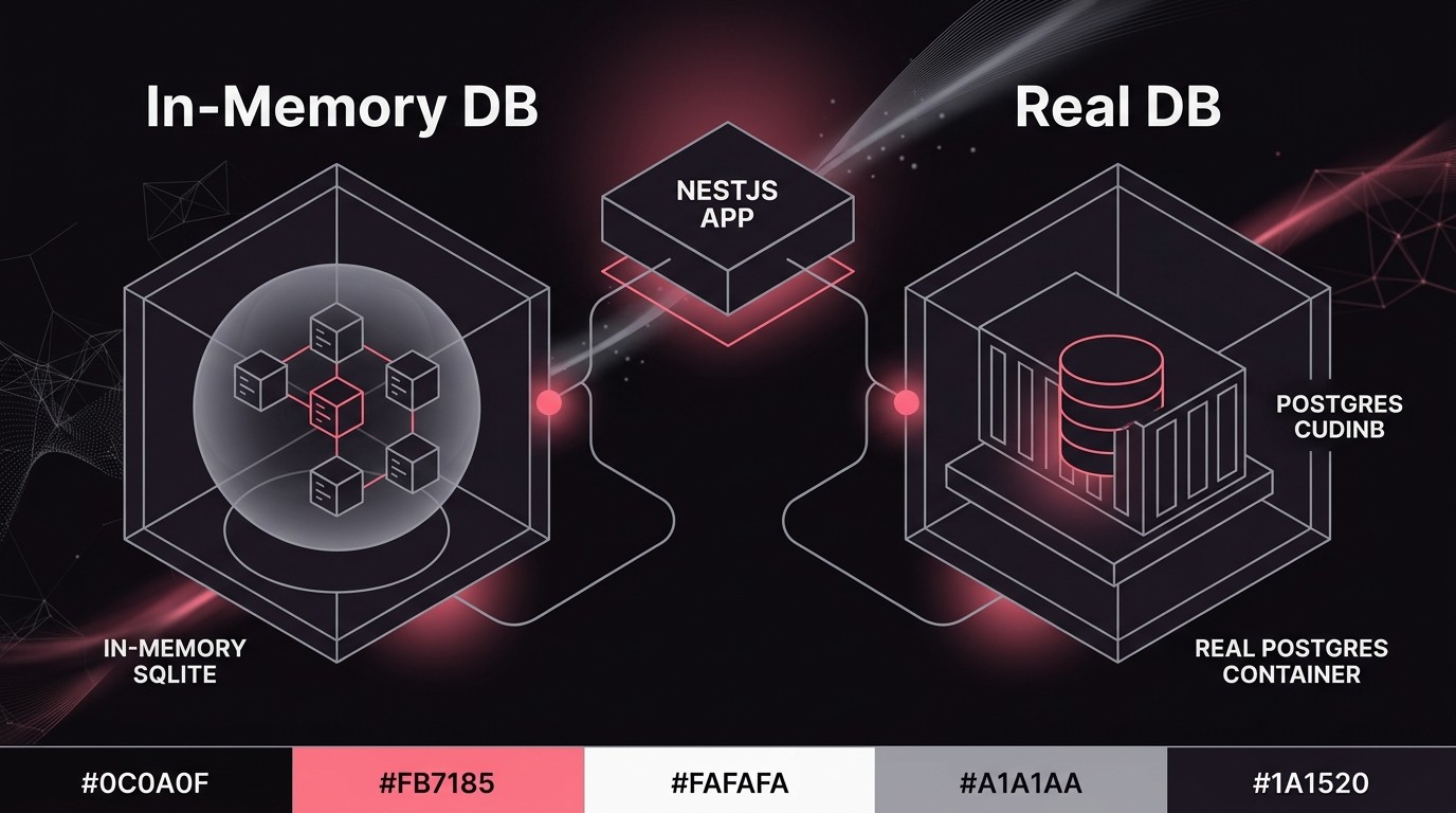 Cover image for Real DB vs In-Memory in Tests: A Decision Table for NestJS Engineers