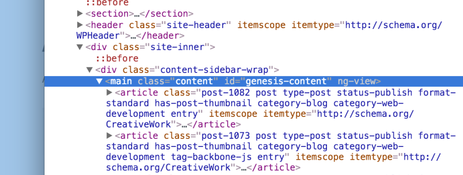 adding ng-view to the main element