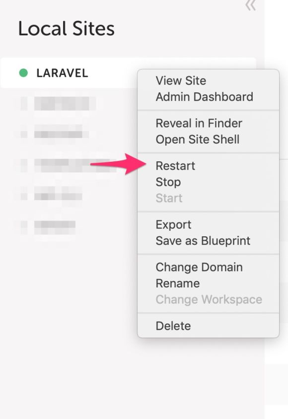 Laravel su Local