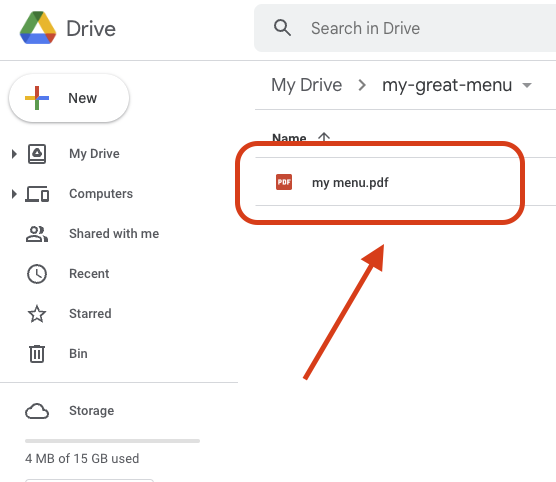 upload file to google drive