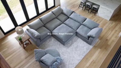 Luscious 6 Pc. Double Chaise Sectional | Furniture Row