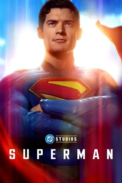 Superman (2025) poster featuring David Corenswet as the iconic DC hero