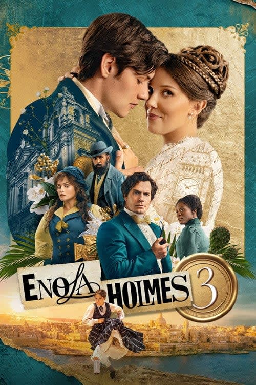 Enola Holmes 3 movie poster, featuring Millie Bobby Brown as Enola Holmes, 2026