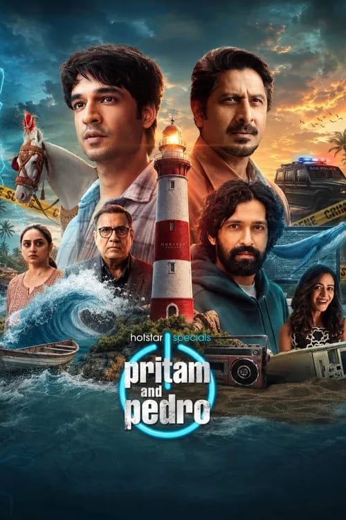 Pritam and Pedro poster featuring Arshad Warsi and Vir Hirani standing back-to-back in a gritty urban setting, 2026