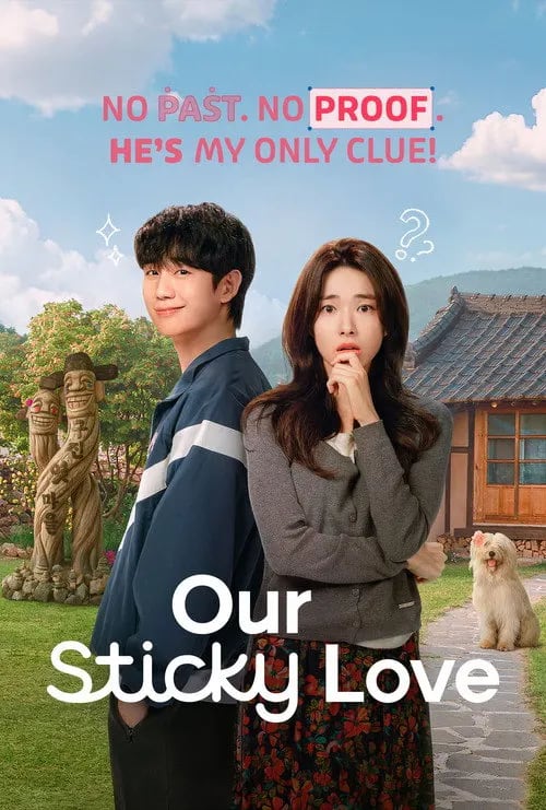 Our Sticky Love (2026) poster featuring Jung Hae-in and Ahn Ha-young in a boxing gym setting