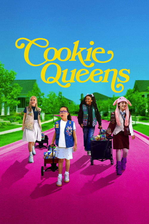 Poster for the 2026 documentary Cookie Queens featuring young Girl Scouts and the tagline Big dreams start small.