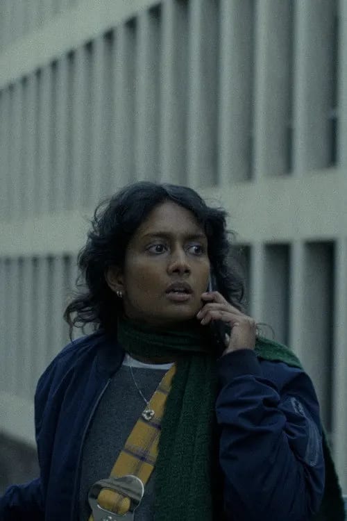 Movie poster for Mad Rush (2026) featuring a young woman looking distressed against a blurred Melbourne city background.