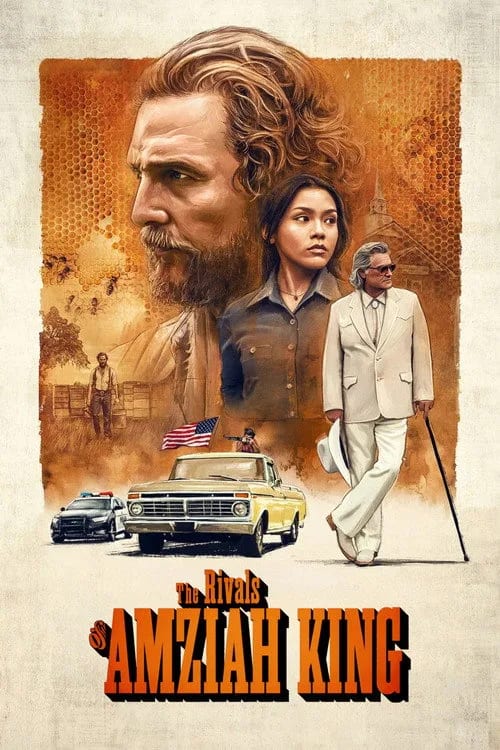 Movie poster for The Rivals of Amziah King (2026) featuring Matthew McConaughey in a rural setting