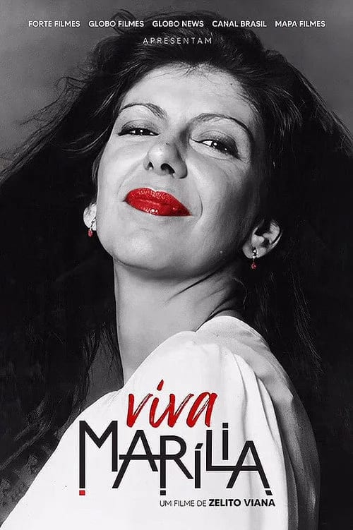 Viva Marília 2026 movie poster featuring a collage of Marília Pêra's iconic roles and archival photos.