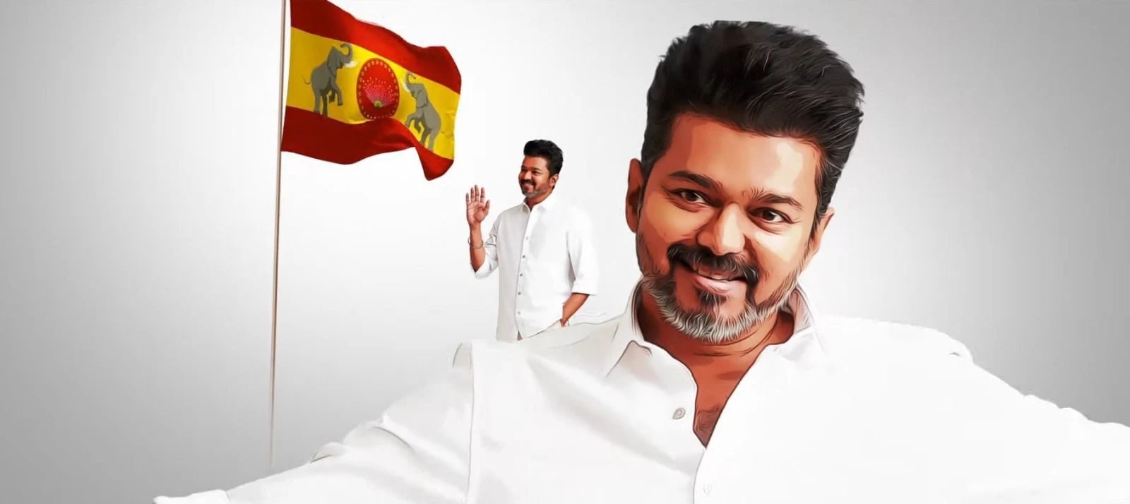 Thalapathy Vijay addressing a massive crowd as Chief Minister of Tamil Nadu in 2026